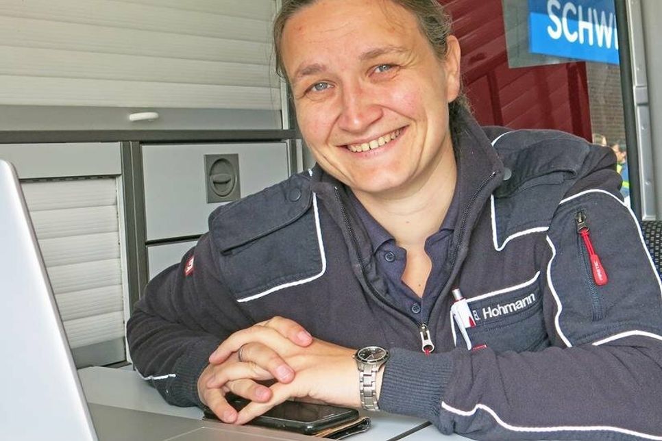 Britta Hohmann koordinierte 25 Mitarbeiter von DLRG, Rotem Kreuz und THW.