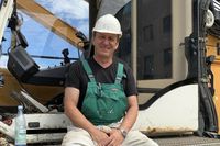 Baumaschinist Hans-Jürgen Feldmann.