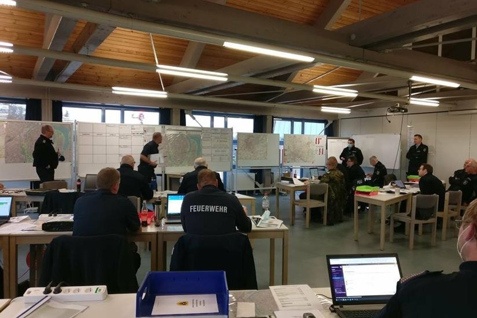 Übungsraum der Feuerwehrtechnischen Zentrale in Lensahn.