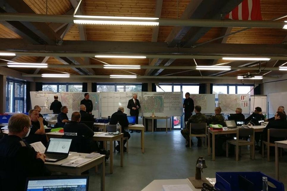 Übungsraum der Feuerwehrtechnischen Zentrale in Lensahn.