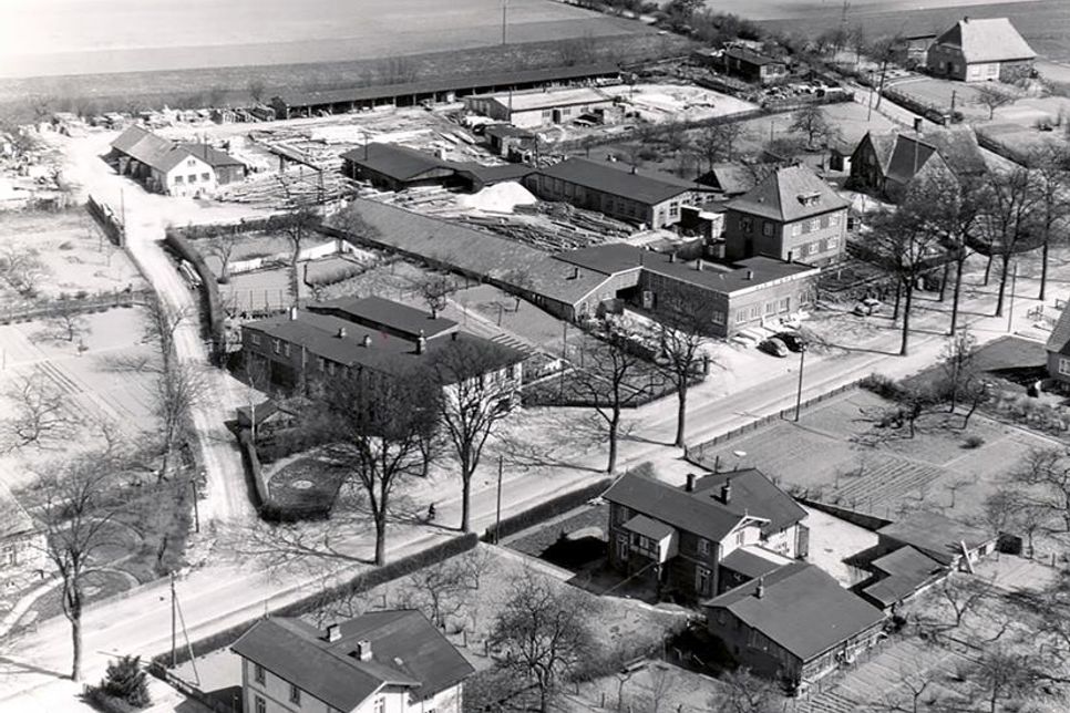 Das „Kinderheim Ost“ lag am Schwienkuhler Weg. (Foto aus dem Jahr 1955: Archiv Lensahn)