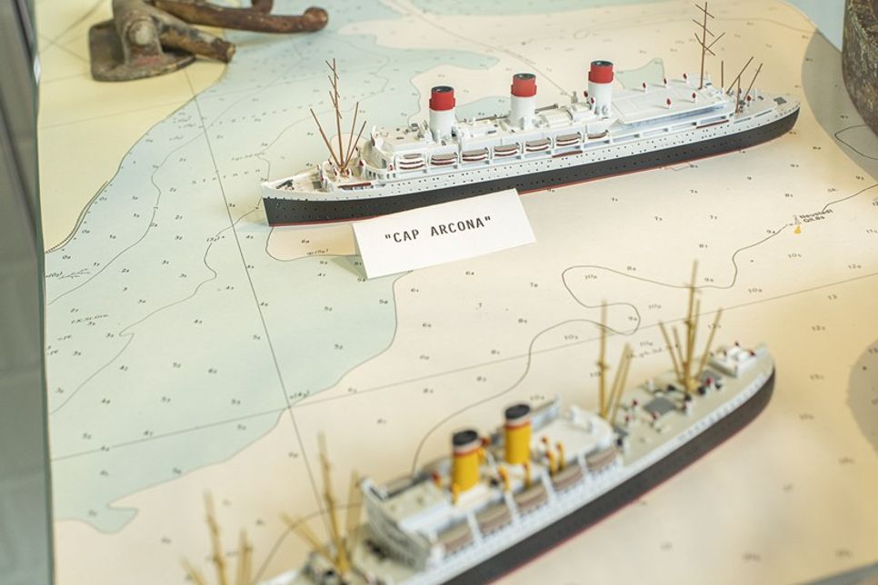 Das Museum Cap Arcona zeigt Schiffsmodelle und Fundstücke.