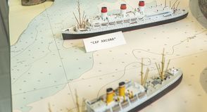 Das Museum Cap Arcona zeigt Schiffsmodelle und Fundstücke.