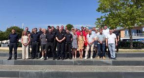 Grömitzer Polizeistation, Gemeindeverwaltung, Feuerwehr und Tourismus-Service Grömitz trafen sich zum Austausch der bevorstehenden Aufgaben zur Saison 2025.