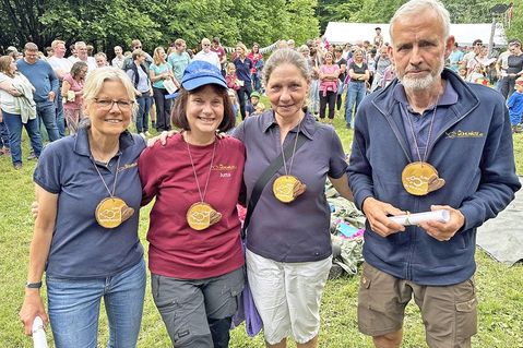Prägen den Verein seit 25 Jahren (v.l.): Irmela Will, Jutta Schalkjulke, Sabine Kairies-Kelsch und Michael Will sind Aktive der ersten Stunde.