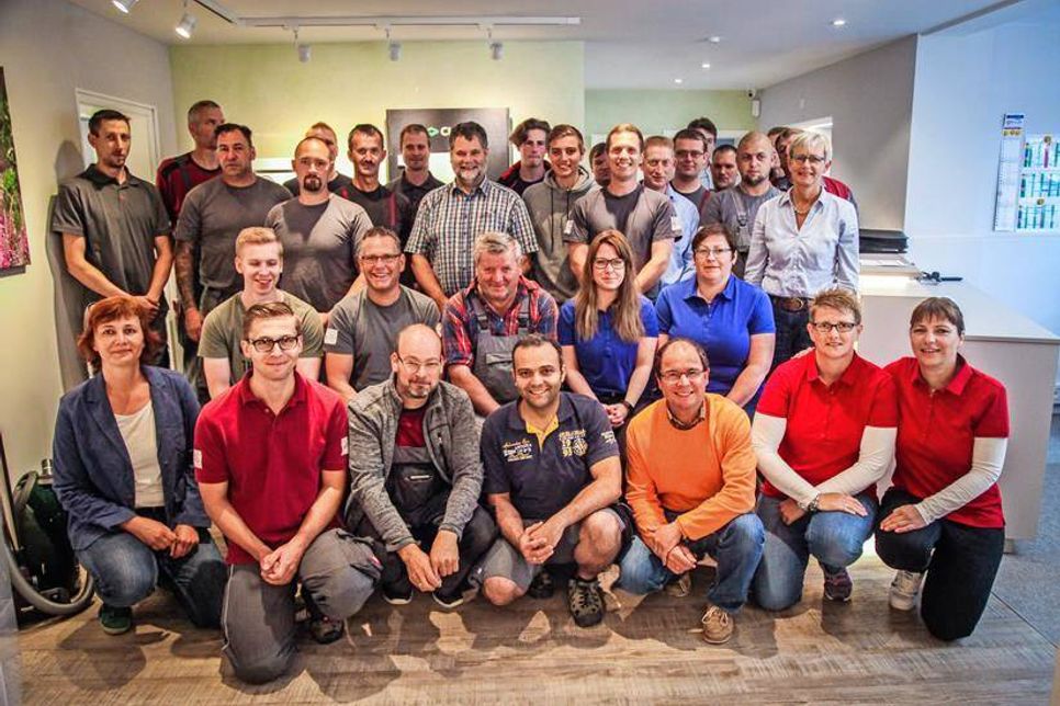 Das Team der Firma Mangels &amp; Mau, jetzt mit Sitz in Grönwohldshorst.