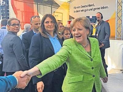 Die Kanzlerin im Popstar-Modus - Fehmarn - der reporter