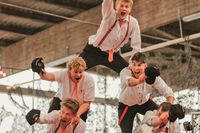 Die Madness Brothers aus Plön begeisterten mit einer eigens einstudierten Immotec-Show das Publikum.