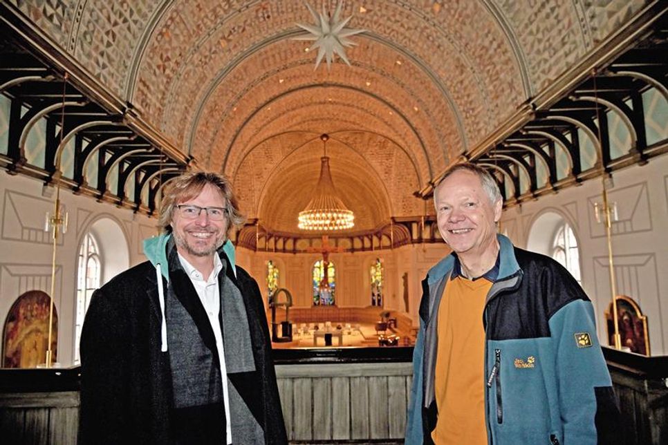 Kräfte bündeln für die Nikolaikirche: Pastor Lutz Thiele und Kirchengemeinderatsmitglied Bernd Tode werben um eine breite Öffentlichkeit.