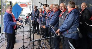 Der Grömitzer Shantychor ist ein Garant für gute Stimmung. (Foto: Christian Lück)