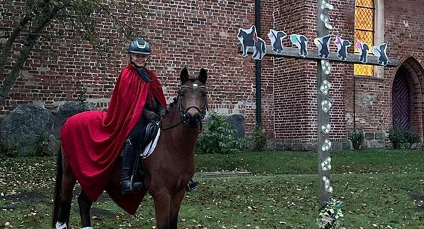 Am 11. November ritt „Sankt Martin“  wieder durch Lensahn.