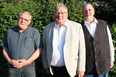 Bürgermeister Reinhard Schöning (Mitte) mit seinen Stellvertretern Gerhard Bedei (re.) und Hans-Peter Schock.