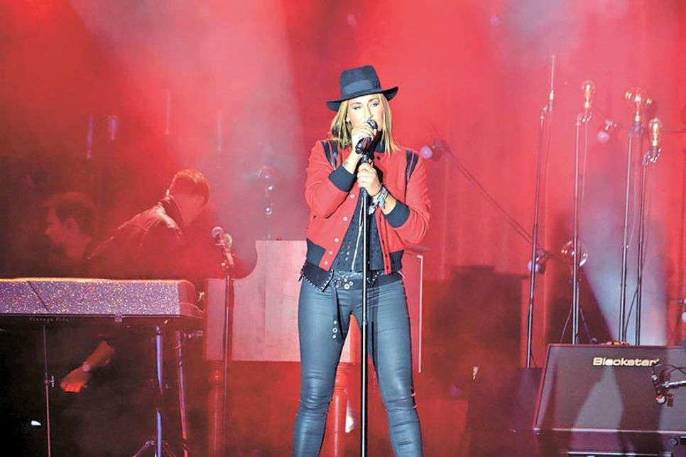 Sarah Connor sang am Freitagabend in der ausverkauften Musik-Arena. (Foto: René Kleinschmidt)