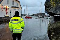 Die überflutete Waschgrabenallee in Neustadt. (Foto:. Dennys Engelhard)