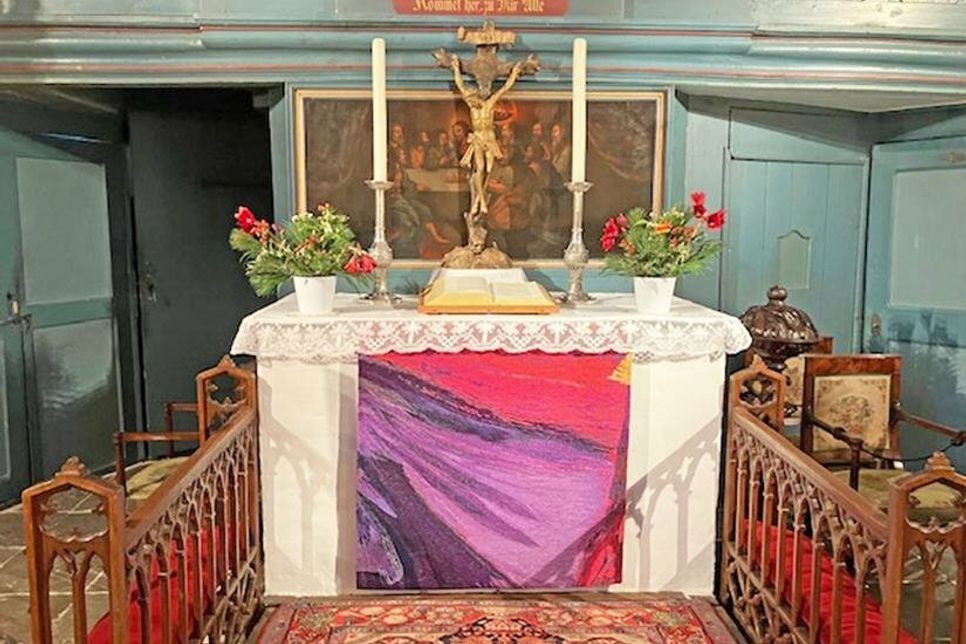 Die neuen Antependien waren das letzte Projekt der Wackernagels in der Johanniskirche.