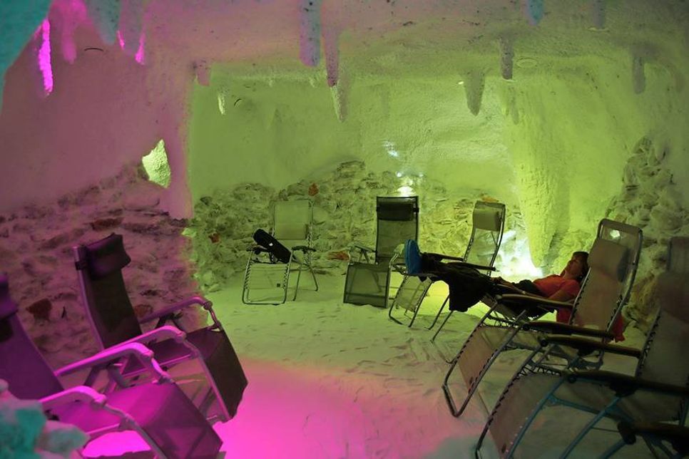 Durchatmen, wohlfühlen und entspannen in der Dahmer Meersalzgrotte.