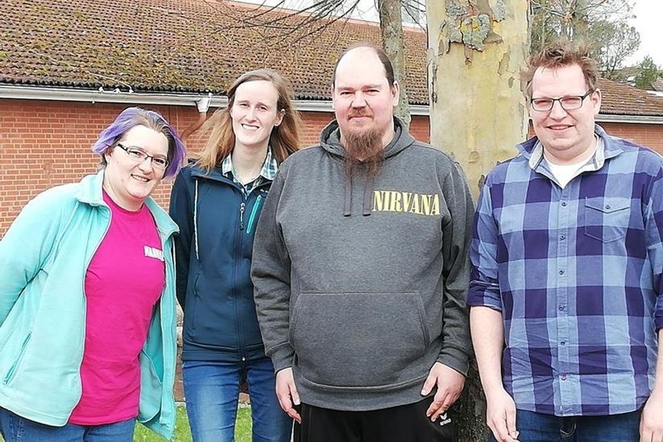 Der neue KSV-Sportjugend-Vorstand: Nadine Kleinfeld, Lena Baumann, Christian Gradert, Timo Stich (v. lks.).