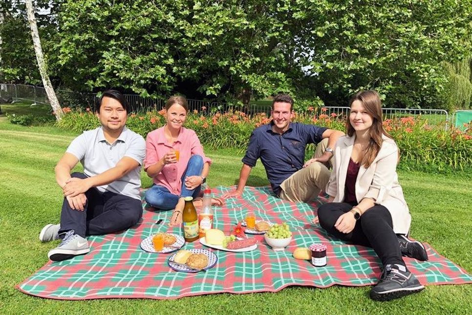 Thuan Nguyen, Jacqueline Felsmann, Jan Femerling und Nicole Ahrens freuen sich auf viele Besucher.