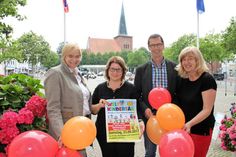 Susanne Bimberg-Nittritz, Andrea Elisabeth Brunhöber, Henning Reimann und Ute Schielmann-Ziehm (v. lks) freuen sich auf das gemeinsame Fest und den Tag für alle Kinder.