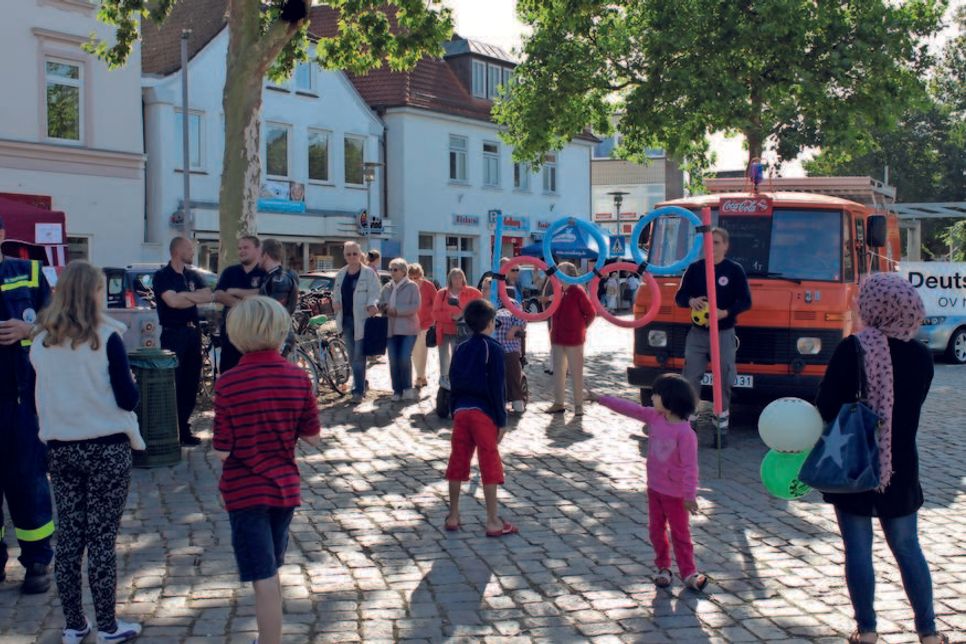 Viele Mitmach-Stationen werden rund um den Marktplatz verteilt sein.