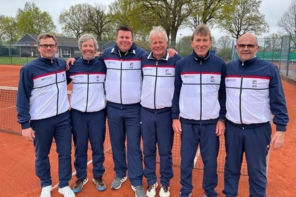 Die Mannschaft mit Udo Seidenkranz, Matthias Landmann, Christian Müller, Dirk Weber-Klüver, Norbert Müller und Oliver Scheerer (v. lks.).