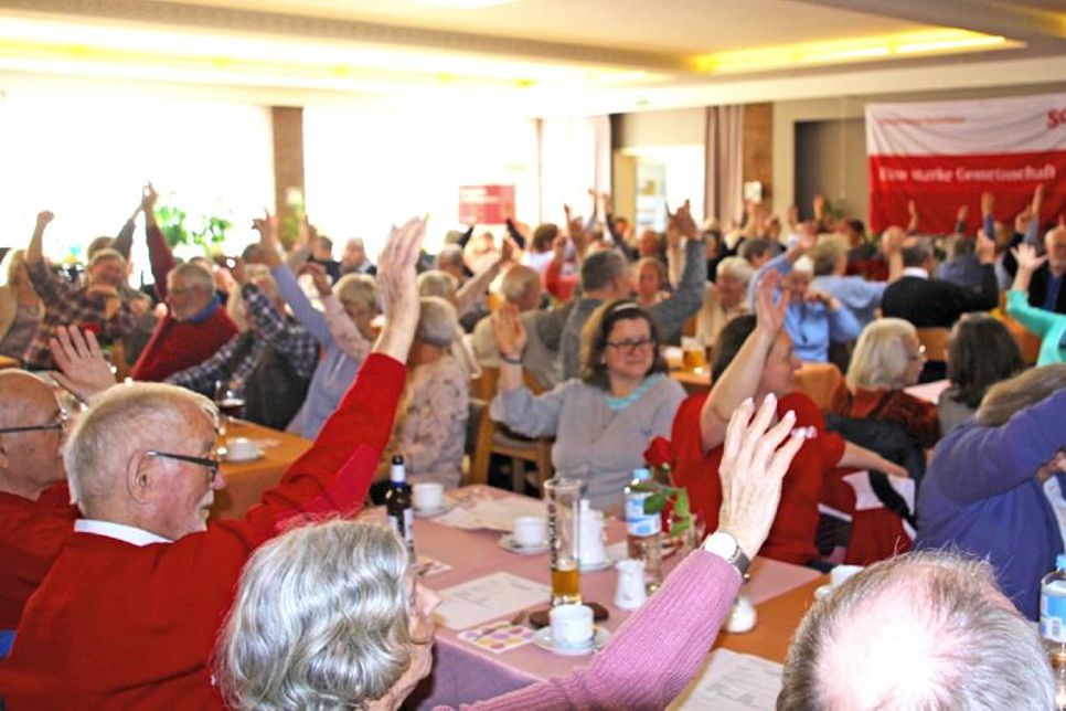 Volles Haus im Sportheim.