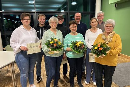 Ein wichtiger Tagesordnungspunkt waren die Ehrungen von langjährigen Mitgliedern.