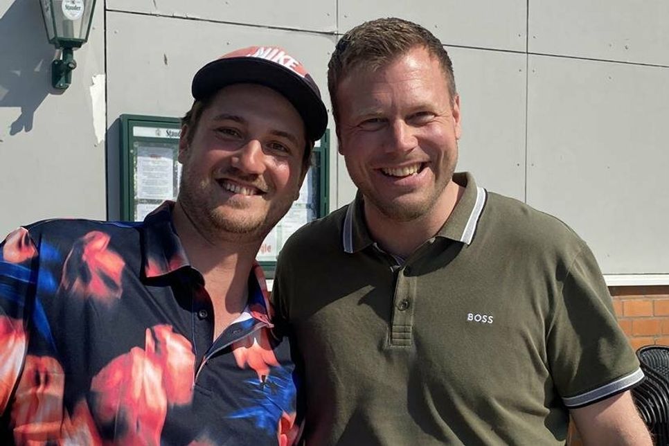 Bruttosieger Marc Falkenthal und Clubsekretär Marc Rochlitz.