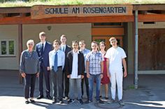 Die Absachlussschüler der Schule am Rosengarten.