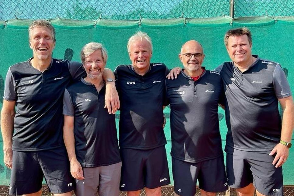 Frank Cordes, Matthias Landmann, Dirk Weber-Klüver, Oliver Scheerer und Christian Müller fuhren die Meisterschaft in Ahrensburg ein (v. lks.).