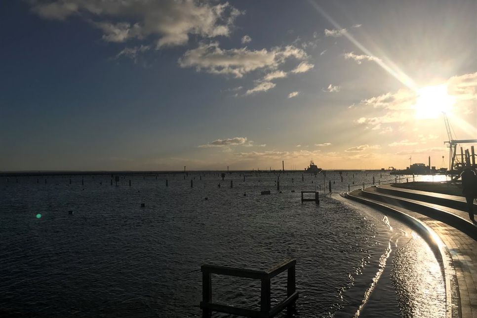 Der Grömitzer Yachthafen am Mittwochmittag.
