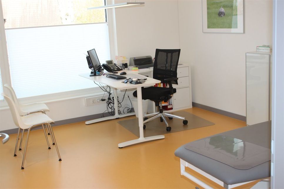 Blick in ein neues Behandlungszimmer.