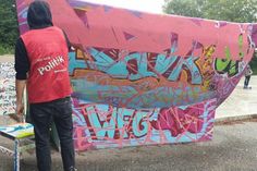 Politik hautnah an der Skateanlage.