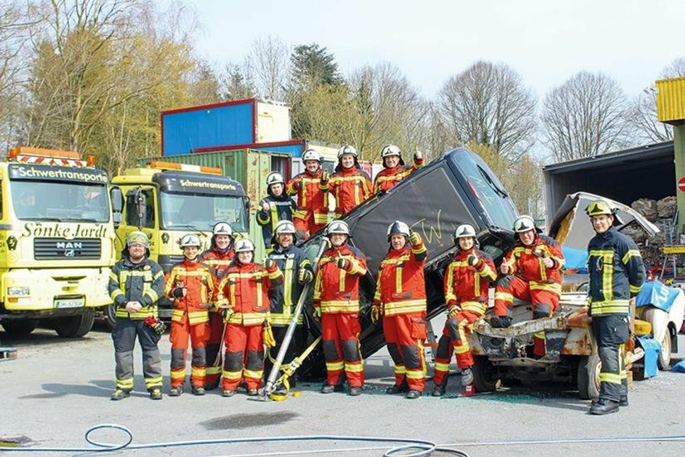 ...mit dem sich die Gleschendorfer Einsatzkräfte – unterstützt von anderen Wehren aus der Umgebung - in ihrer Fortbildung befassten.