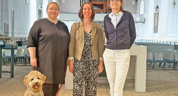 Die Pastorinnen (v. l.) Eva Rahnenführer, Janina Lubeck und Monika Behrend.