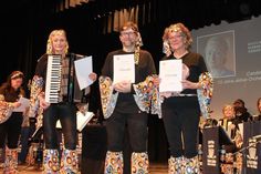 Ehrungen für Caroline Siegmund, Andreas Wendlandt und Sylvia Witt (v. re.).