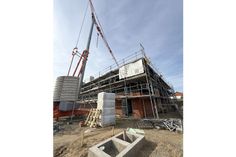 Das neue Feuerwehrgerätehaus in Roge nimmt Gestalt an.