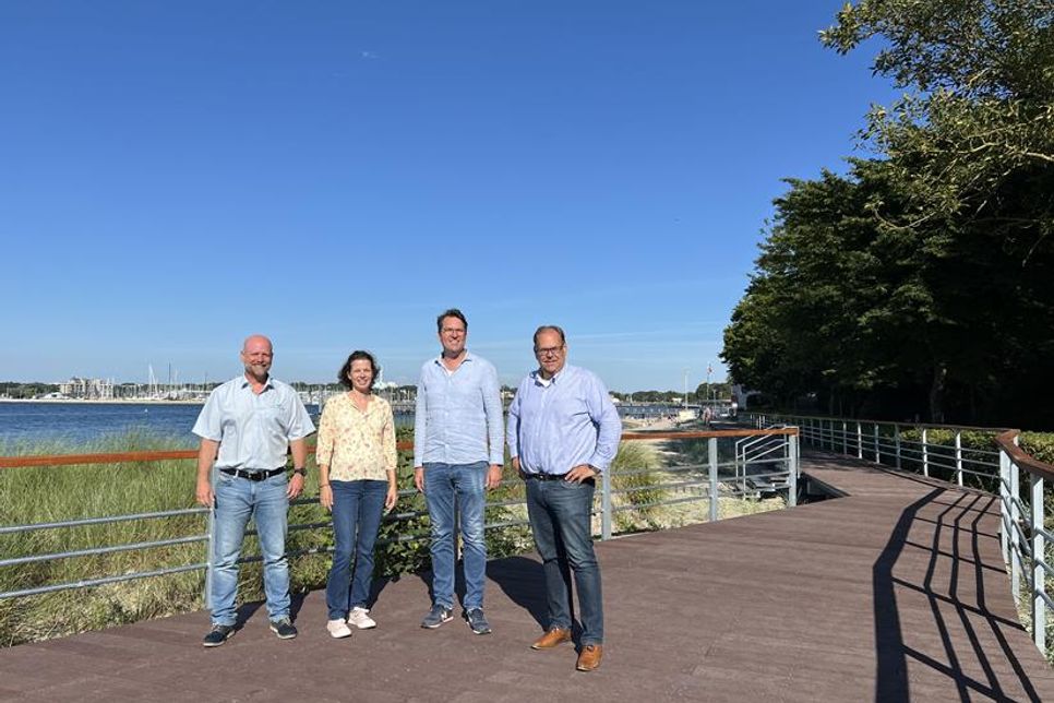 Roland Früh, Vera Heß, Harm Hoffmann und Mirko Spieckermann (v. lks.).