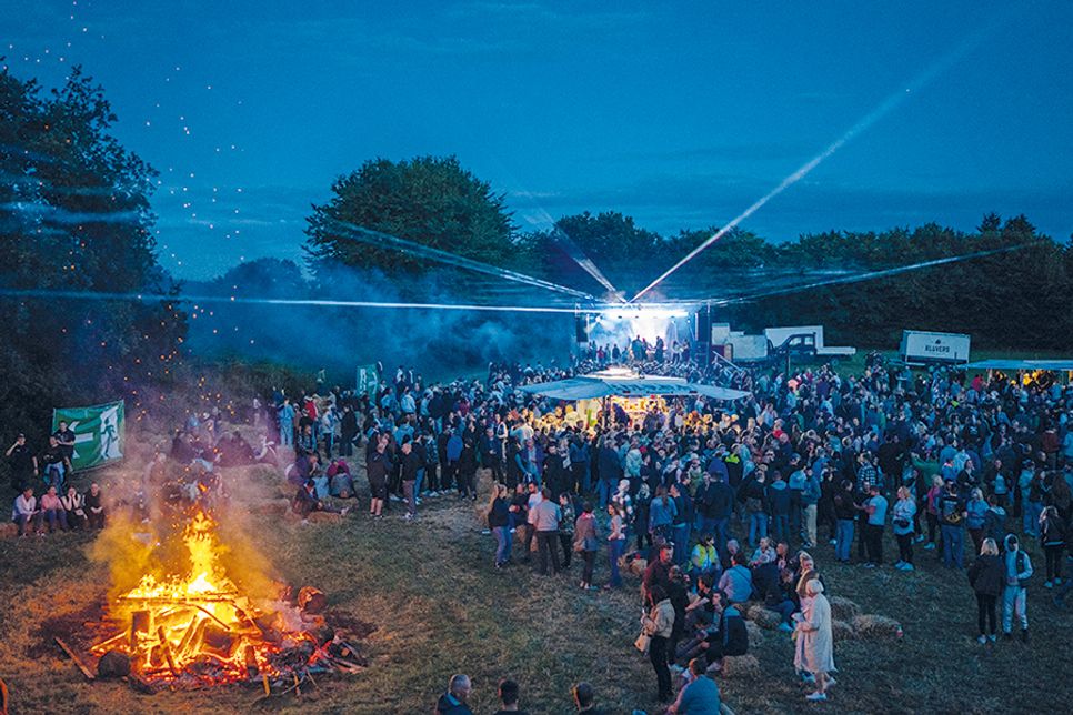 Ein Highlight wird sicherlich wieder die Laser-Show im Abendhimmel sein.