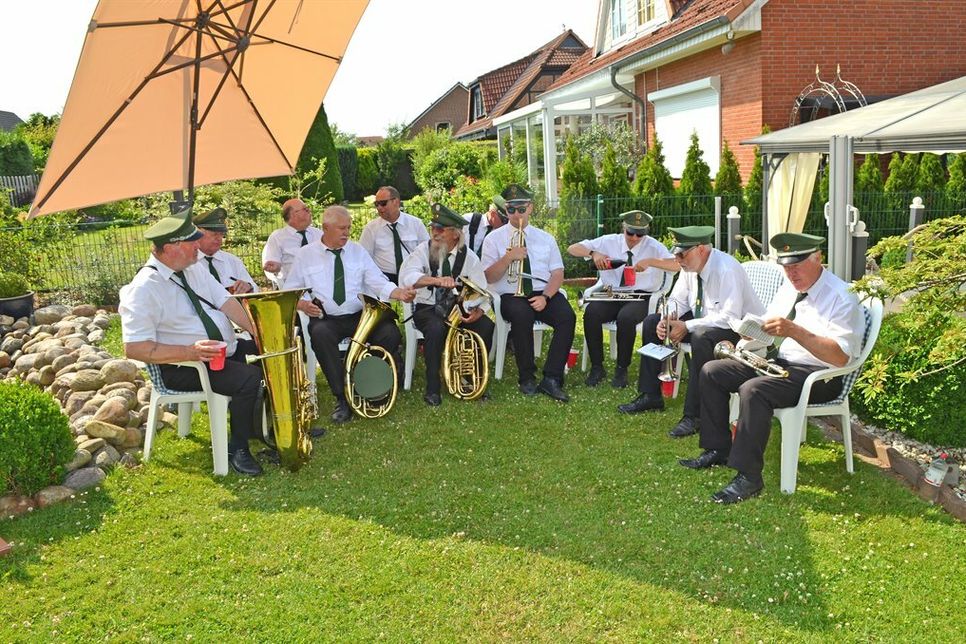 Kapelle Sielas, sorgen immer für gute Stimmung bei den Schützen