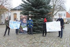 Sven Muchow, Susanne Bimberg-Nittritz, Michael Labonte, Andrea Brunhöber und Mirko Spieckermann (v. lks.) freuen sich über die Würdigung des Ehrenamtes.