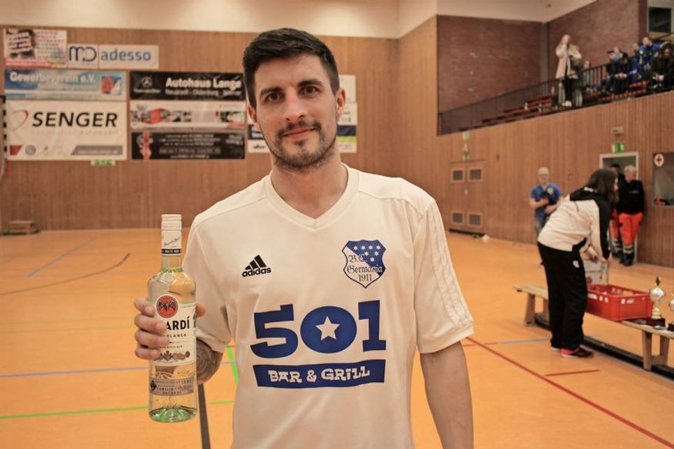 Maksim Walter vom BCG Altenkrempe schoss sich mit 8 Treffern zum Torschützenkönig.