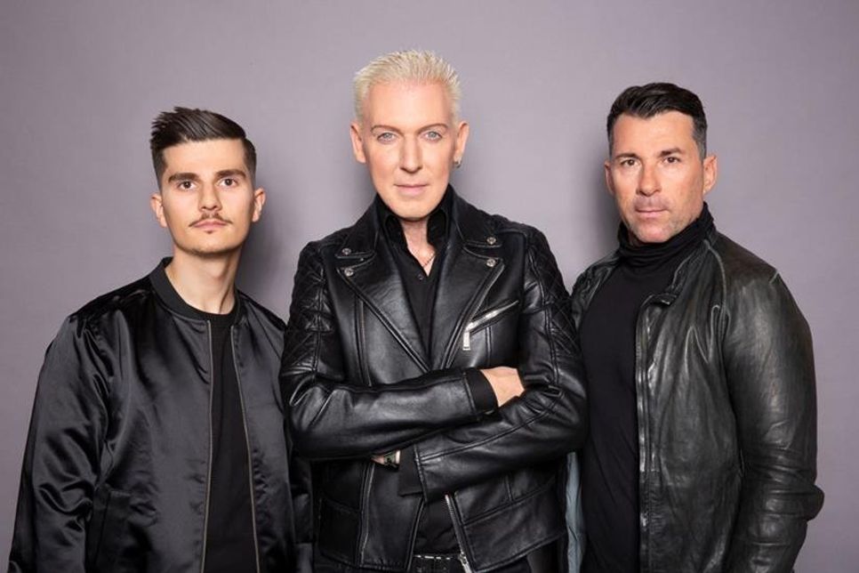 Scooter, bestehend aus H.P. Baxxter, Etnik Zarari und Michael Simon, eröffnen am Freitag dem 6. September 2019, die Konzertreihe „Stars am Strand“ in der Musik-Arena direkt am Timmendorfer Strand. (Foto: Kontor Records/Philip Nürnberger)