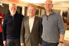 Der Vorstand mit Schriftführer Walter Clausen, 2. Vorsitzender Wolfgang Kemnitz und 1. Vorsitzender Uwe Kapp (v. lks.).
