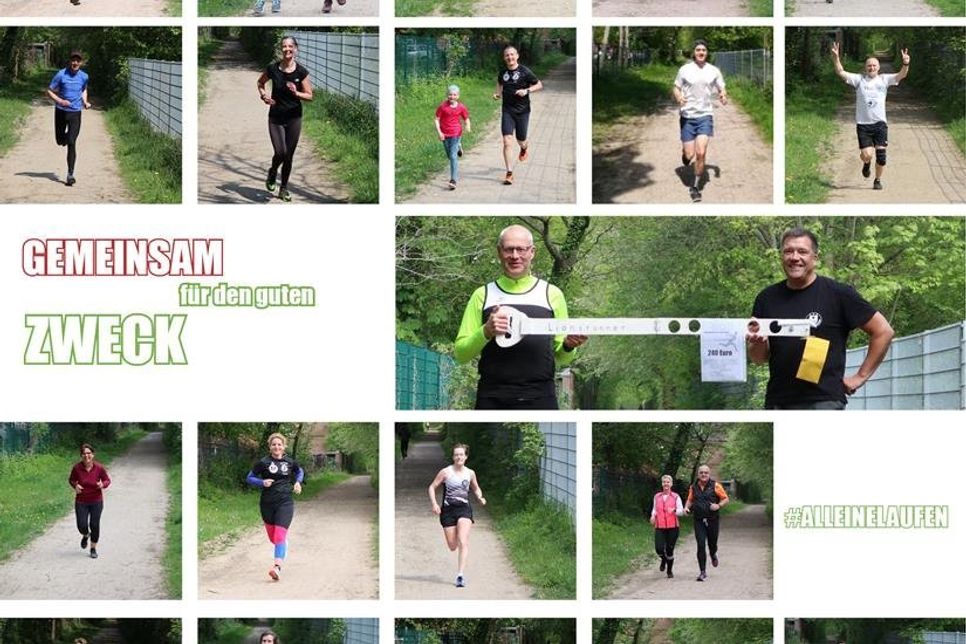 25 Läufer meldeten sich für den Spendenlauf ohne gemeinsamen Startschuss an.