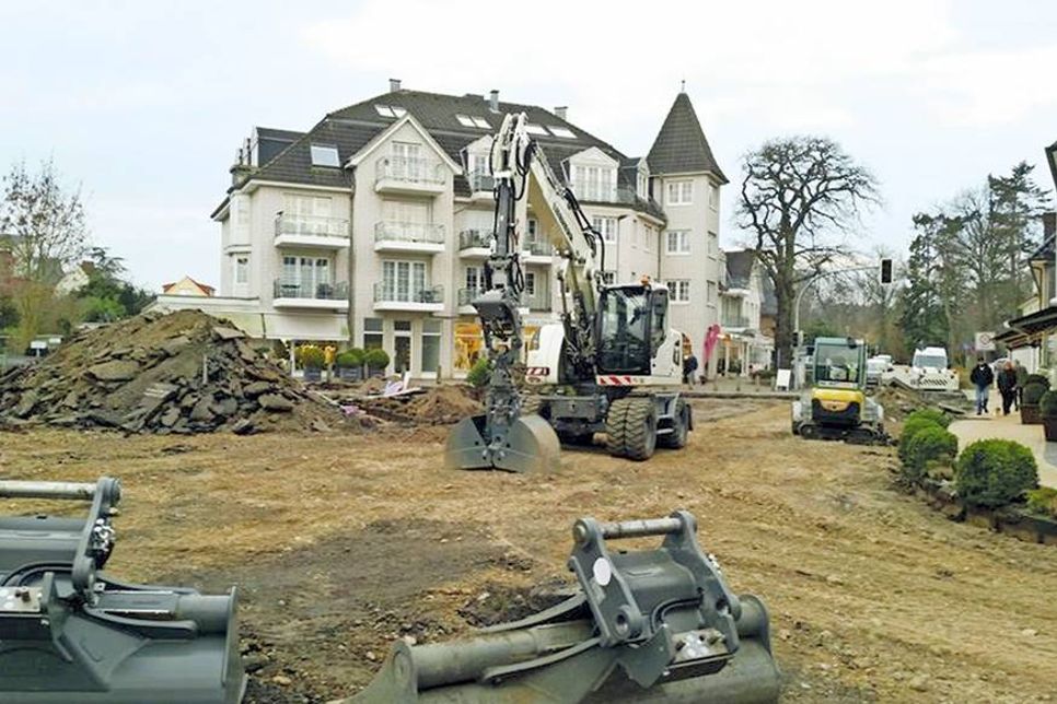 Am 2. März starteten die Bauarbeiten zum Ausbau der Strandallee. (Foto: René Kleinschmidt)