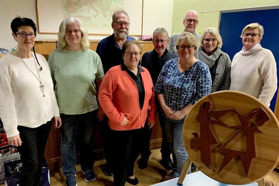 Die für langjährige Mitgliedschaft anwesenden Geehrten.