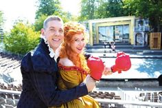 Patricia Hodell und Peter Bording sind die Hauptdarsteller im Musical „Kiss me, Kate“ auf der Seebühne.