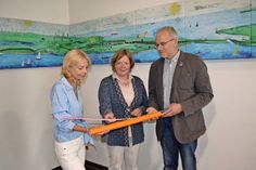 Gesine Strohmeyer (ZVO-Vorsteherin), MdL Marlies Fritzen, Torsten Hindenburg (Geschäftsleiter Breitband, v.lks.) Foto: Nicole Buschermöhle (ZVO).