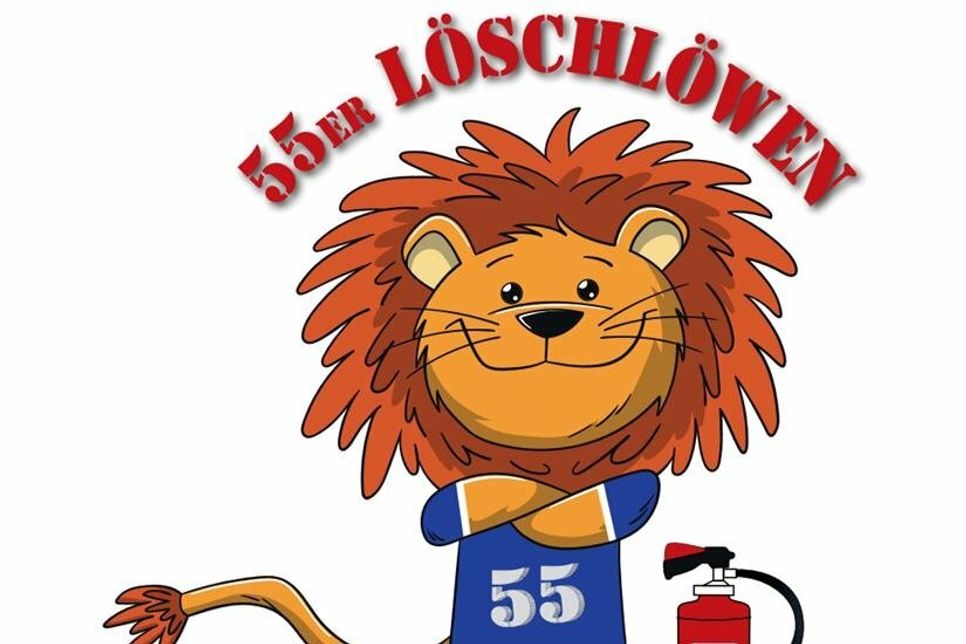 Das Maskottchen der „55er Löschlöwen“.